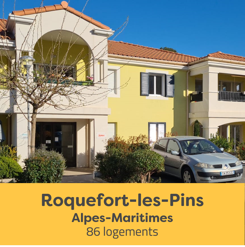 Façade résidence Roquefort-les-Pins